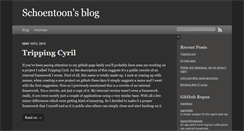 Desktop Screenshot of blog.schoentoon.com